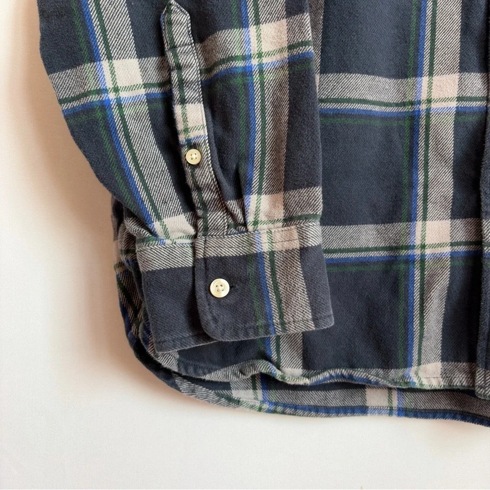 The North Face Arroyo Shirt Men Sz XL Blue Flannel Outdoor Preppy Thick Gorpcore